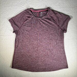 Champion 9 Women's Lightweight Athletic Short Sleeve Shirt Pink Size X